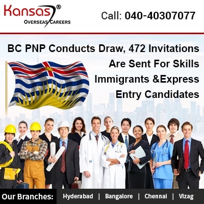BC PNP Conducts Draw, 472 Invitations Are Sent For Skills Immigrants And Express Entry Candidates