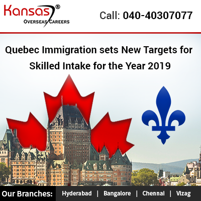 Quebec Immigration sets New Targets for Skilled Intake for the Year 2019